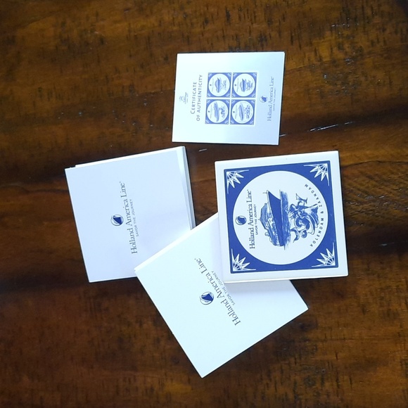 NWT.  Holland America Line Coasters - Picture 1 of 8